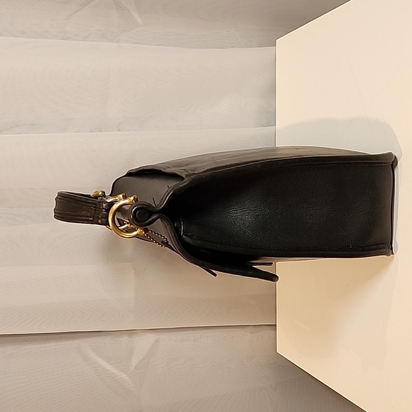 Coach Willis Purse In Black Leather/Brass Hardwear - Picture 7 of 16